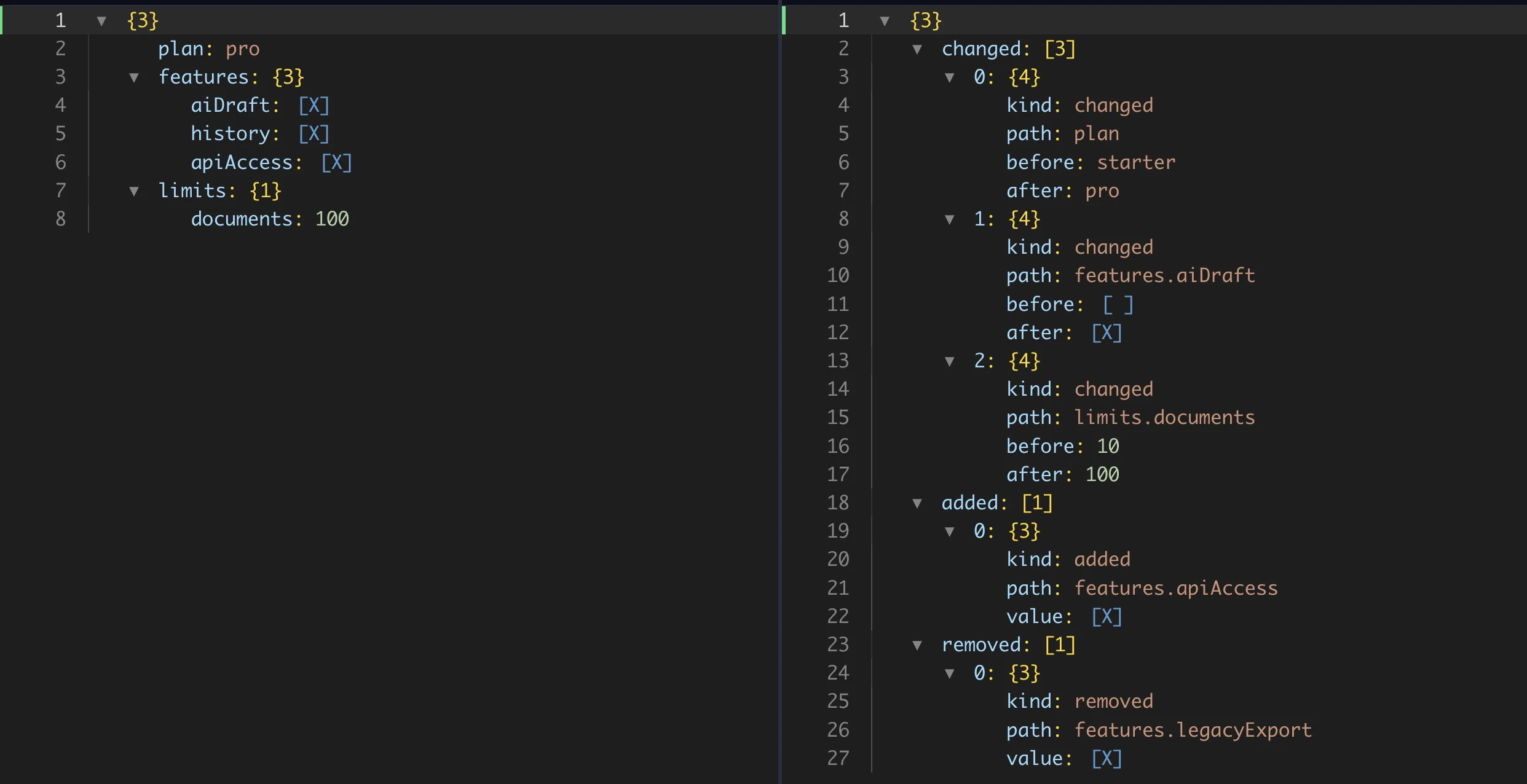 debug API changes in Forge Json